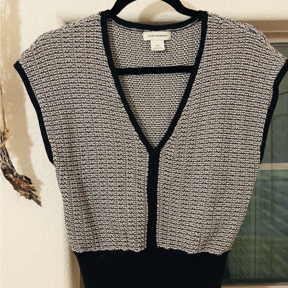 Club Monaco V-Neck Knit Sweater | Size S Retail$109 - Picture 2 of 5